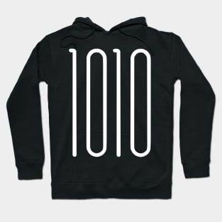 1010 - white Hoodie